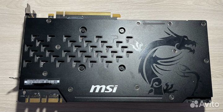 Видеокарта MSI GTX 1080 (8gb)