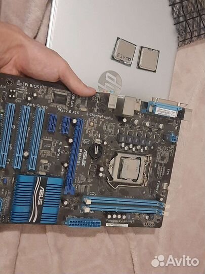 Материнская плата с процессором asus P8H61