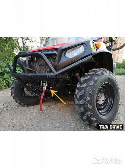 Лебедка MW X 3500 на квадроцикл (стальной трос)