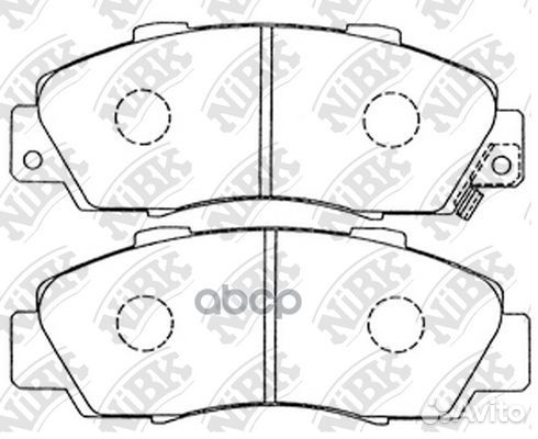 Колодки тормозные дисковые PN8254 NiBK