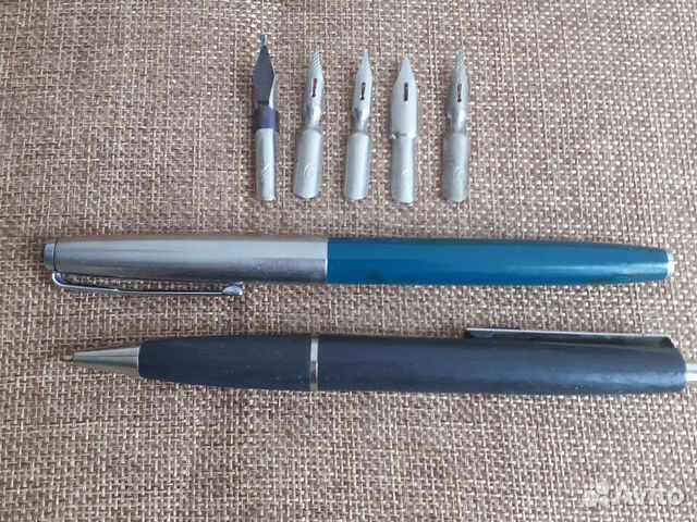 Ручки перьевая шариковая перья времен СССР резерв