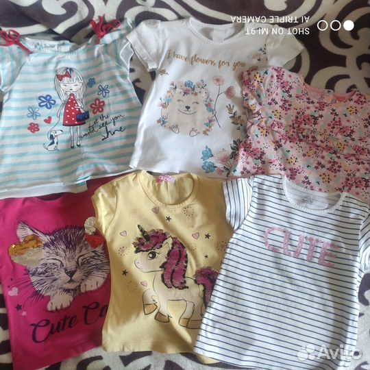 Вещи пакетом на девочку 98 104