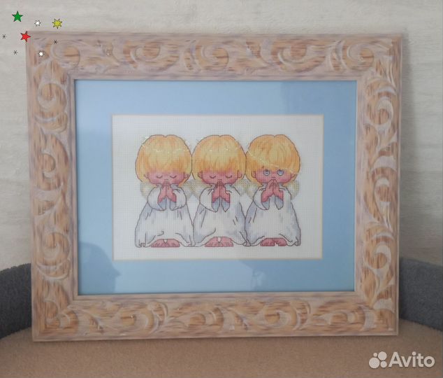 Вышивка крестом Три ангела