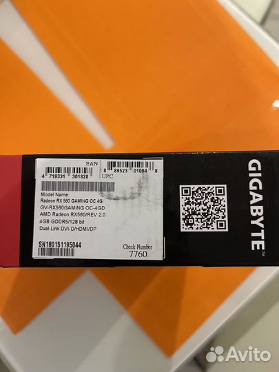 Видеокарта radeon RX 560 gaming OC 4G R2