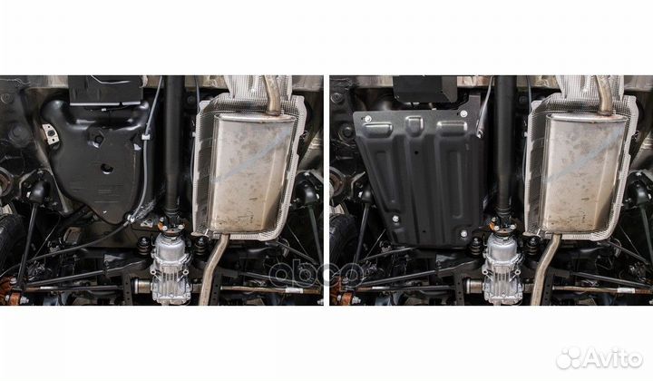 Защита топливного бака + комплект крепежа AutoM