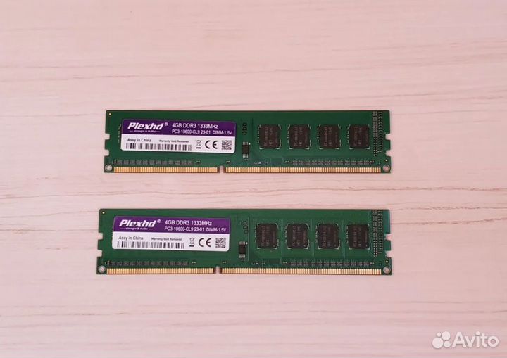 Оперативная память DDR3 1333MHz, 2x4 GB