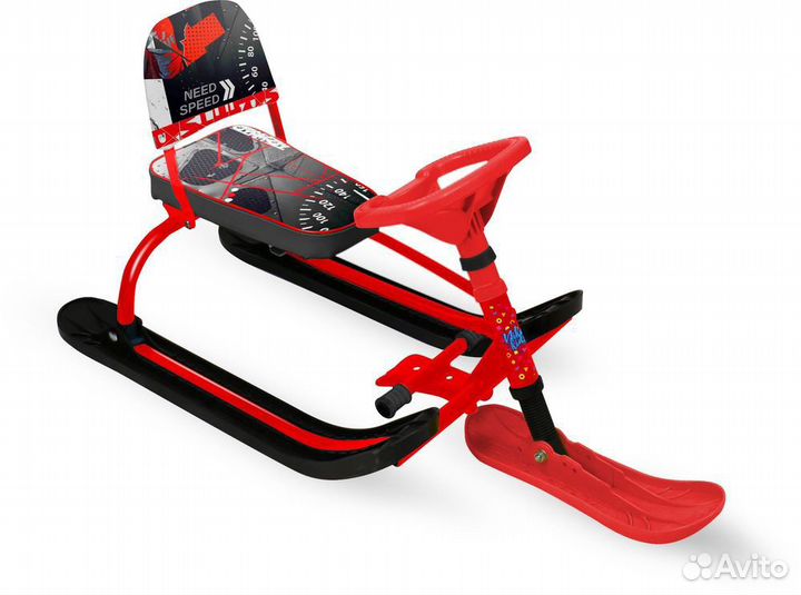 Снегокат,санки на лыжах новые Nika