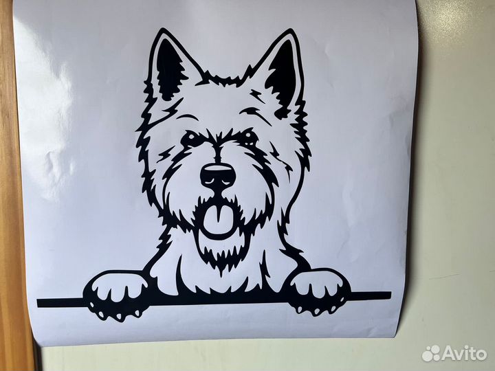 Наклейка Собачки. Овчарка, такса итп