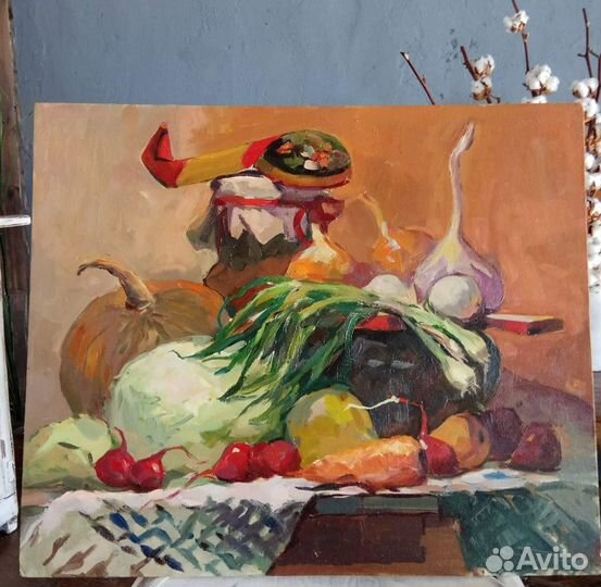 Натюрморт маслом на холсте, купить картину маслом