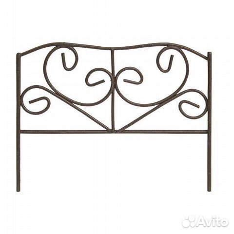 Миниатюра Металлический ажурный забор, 8*3.5*6см