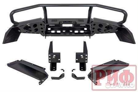 Бампер риф силовой передний Toyota LC 200 с дугой