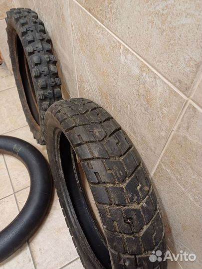Покрышки 4/R18(грязевая) и 120/90/R18 на Иж