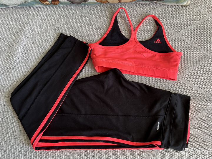 Лосины и топ adidas climalite женский костюм
