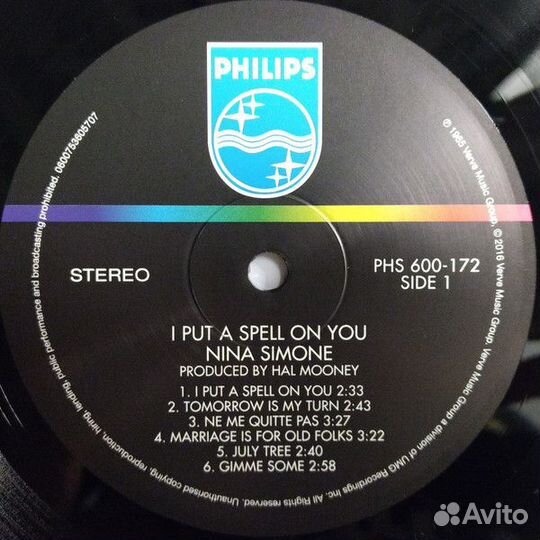 Виниловая пластинка Simone, Nina, I Put A Spell On