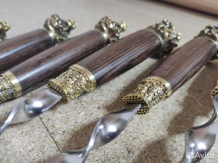 Подарочные шампура с головой Льва