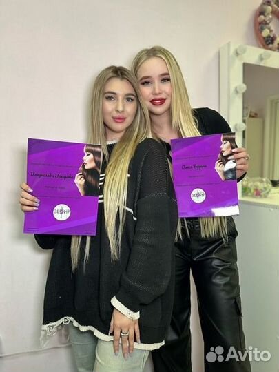 Обучение наращиванию волос