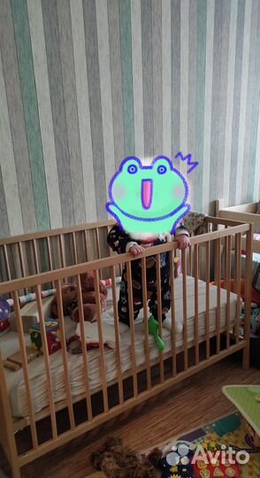 Кроватка детская IKEA + 2 матраса