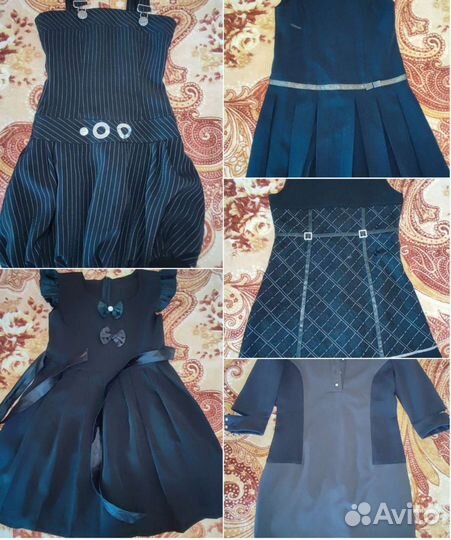 Платье (сарафан) школьное раз.140 б/у