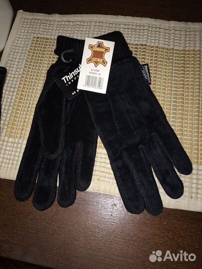Перчатки мужские кожаные новые