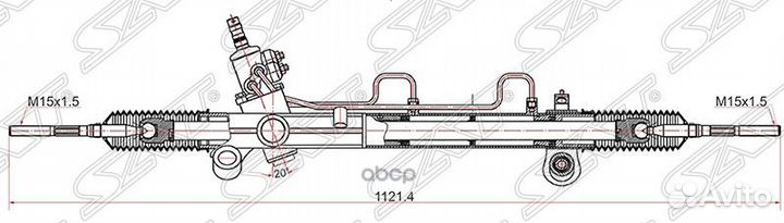 Рейка рулевая Toyota camry 01/lexus ES300 (диски