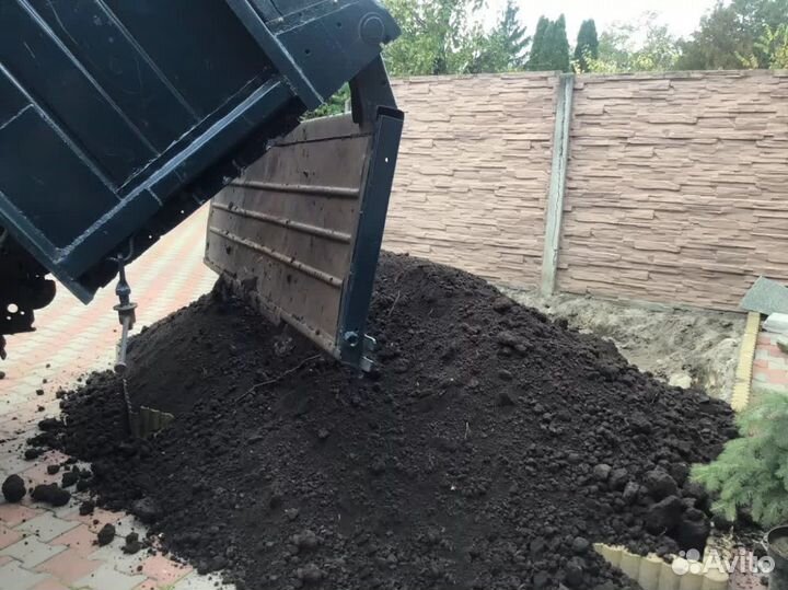 Чернозём. Плодородный грунт. Торф верховой