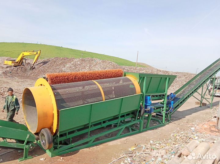 Сортировочный комплекс на базе барабанного грохота