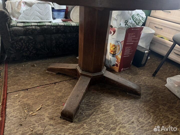 Стол круглый деревянный раздвижной