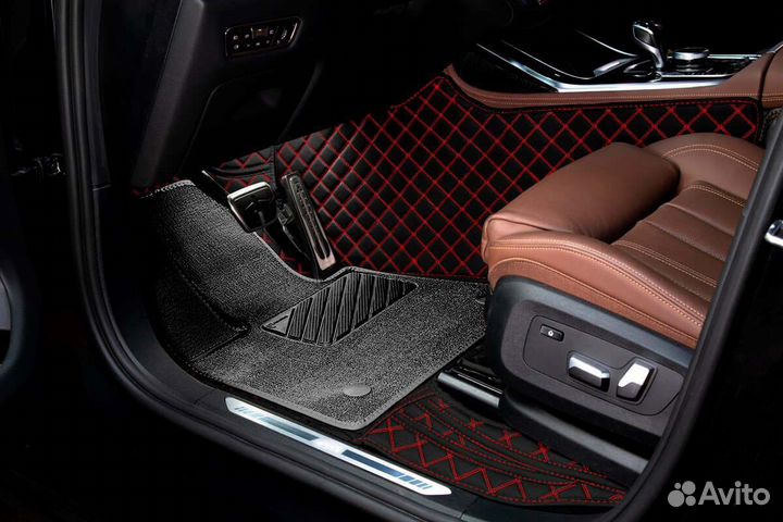 3D Коврики Range Rover Салон Багажник из Экокожи