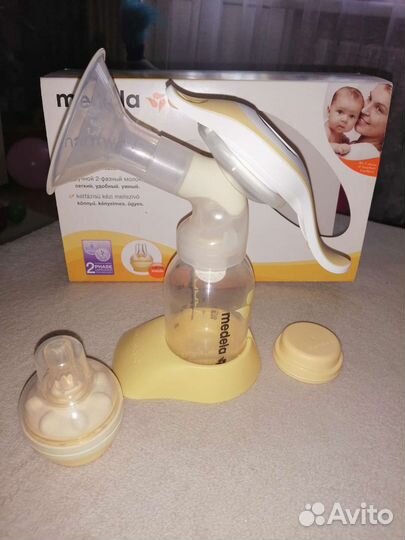Молокоотсос medela ручной, накладки avent, ниблер