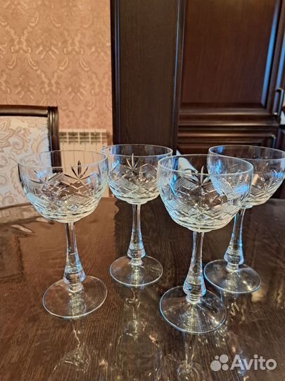 Хрустальные фужеры гусь хрустальный СССР