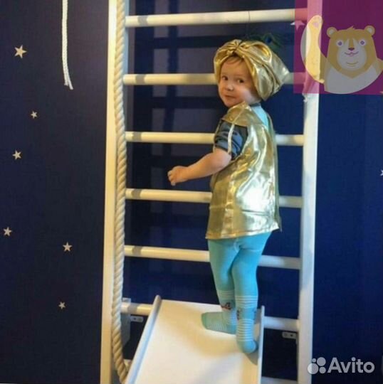 Детская шведская стенка с аксессуарами