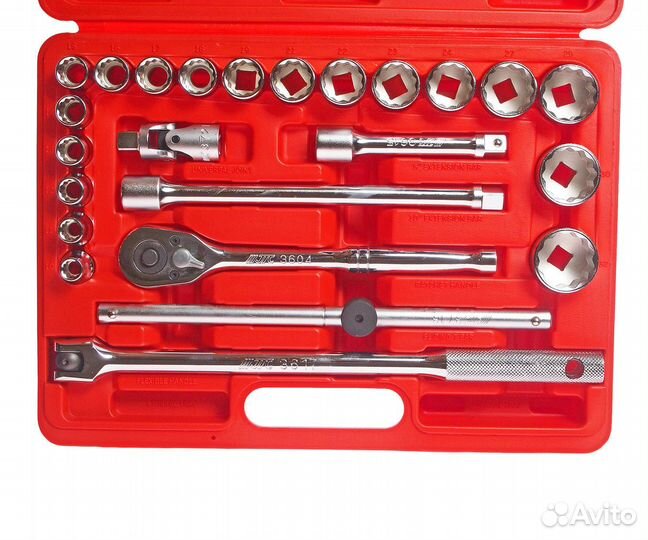 Набор головок торцевых 12-гранных 1/2