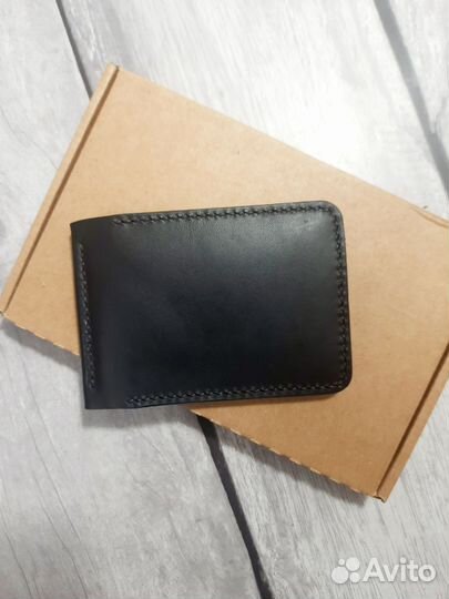 Зажим для денег натуральная кожа