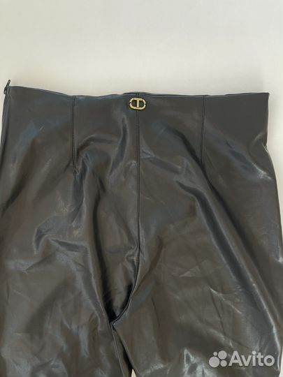 Брюки кожаные Twinset