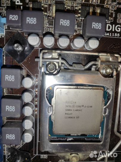 Материнская плата asus p8h77-v