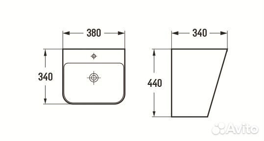 Раковина для ванной Ceramalux 500QMB