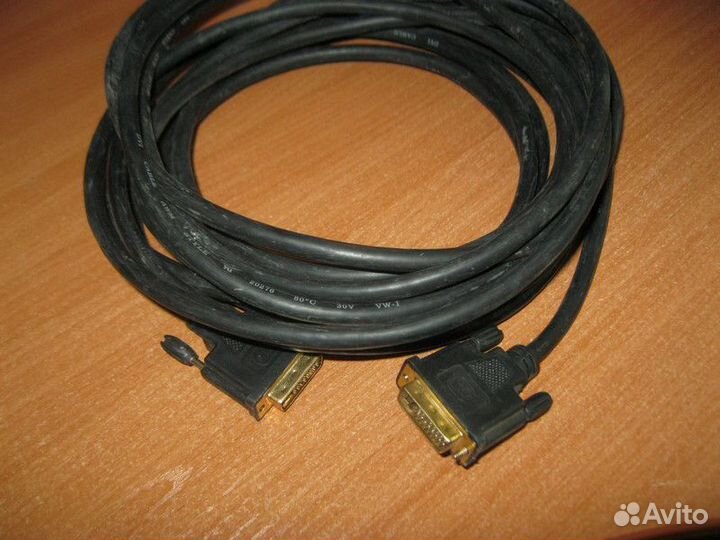 Кабель (видео) DVI-D - DVI-D 7м (вилка-вилка)