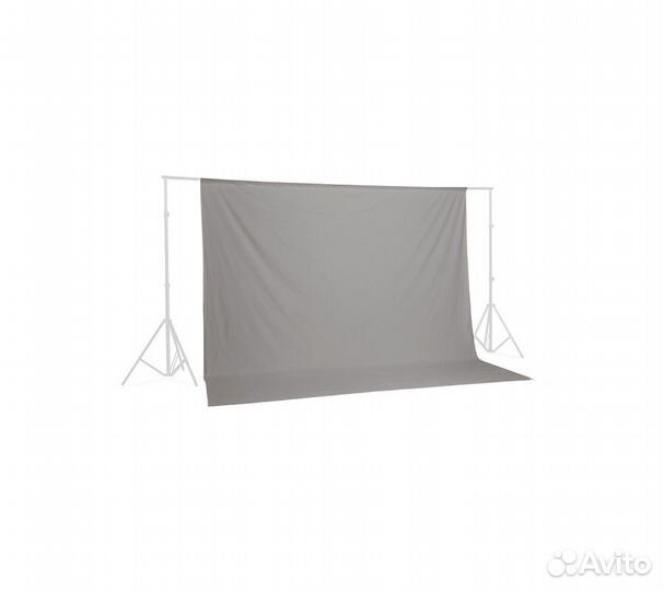 Фон муслиновый Raylab RL-BC01 3*3м серый