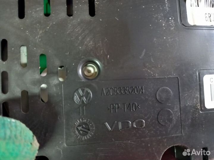 Панель приборов Volkswagen polo