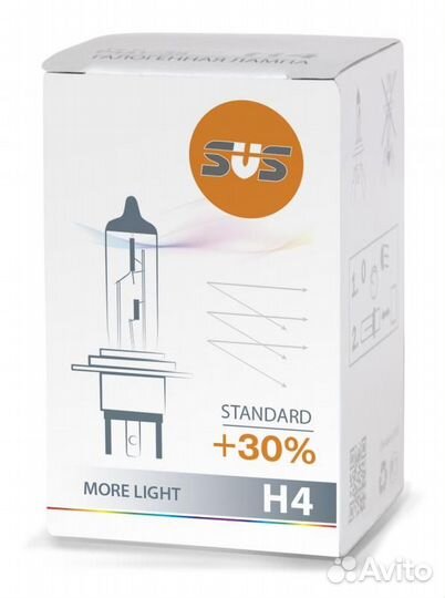 Лампа галогеновая головного света h4 p43t 3200k st