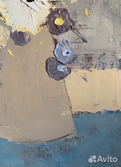 Картина маслом на холсте цветы