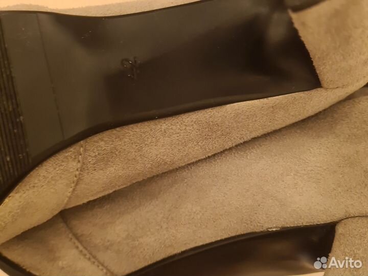 Ботфорты замшевые 39.5