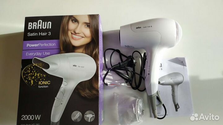 Фен для волос новый Braun Satin hair 3