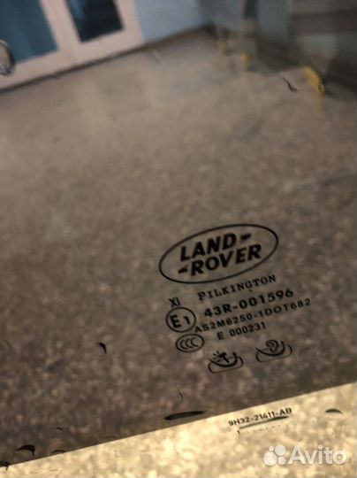 Стекло двери левое двойное Range Rover Sport 05-13