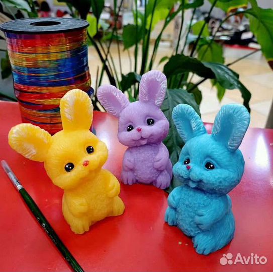 Мыло ручной работы зайка