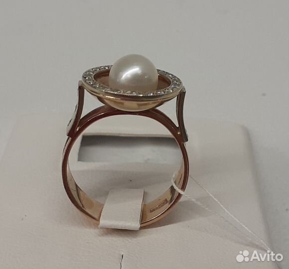 Кольцо, золото, 583, бриллианты