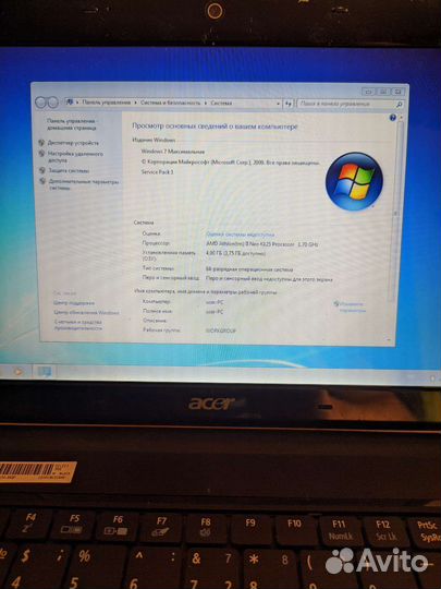 Нетбук Acer 721