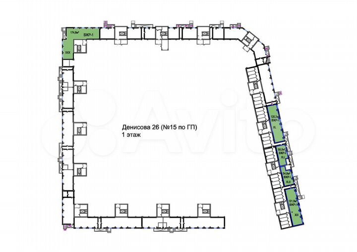 Свободного назначения, 54.8 м²
