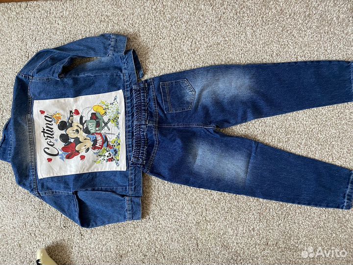 Джинсовый костюм для девочки