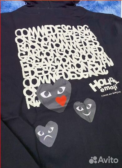 Зип Худи Comme des Garçons Holiday Emoji Play